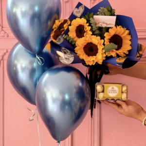 girasoles y globos